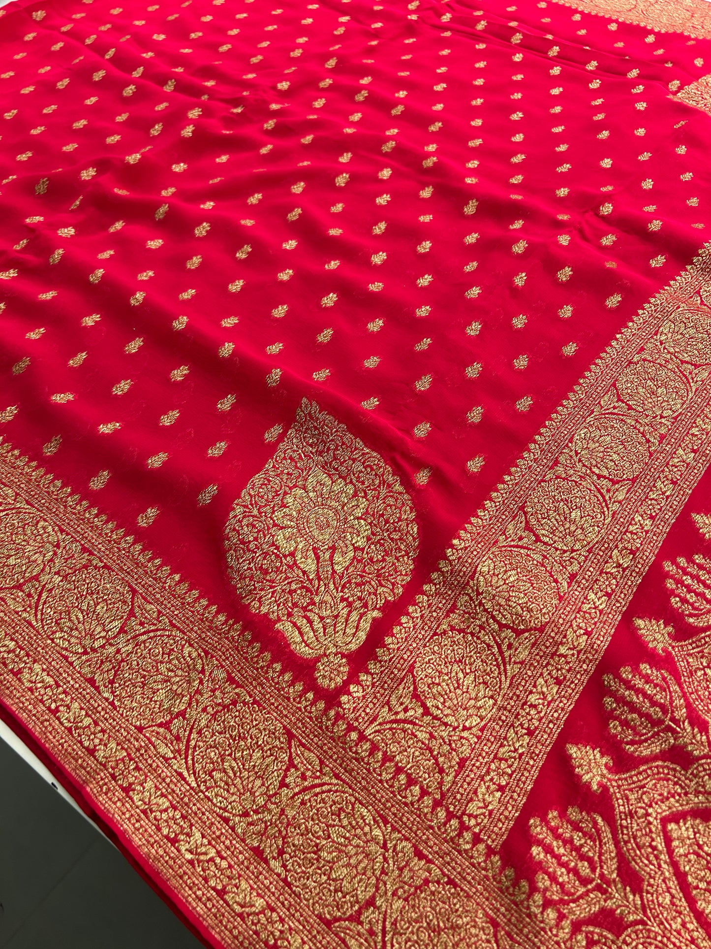 PURE VISCOSE CHIFFON SAREE-M20