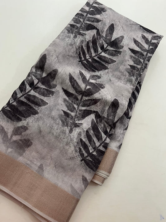 Ju7 Digital soft cotton printed saree