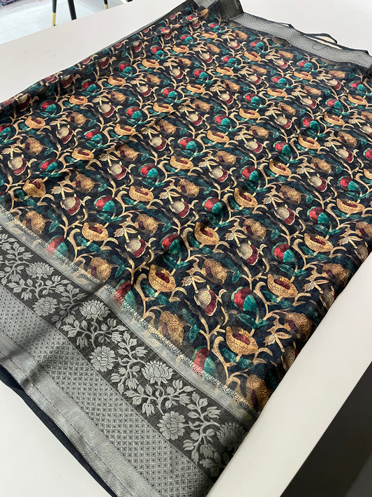 Premium printed Brosso Saree
