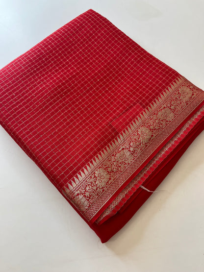 Banarasi Crape Checks