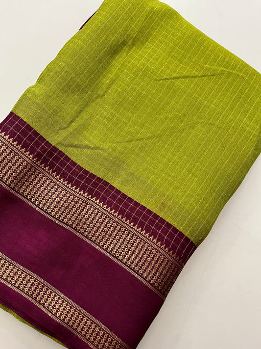 Crepe Chiffon Check