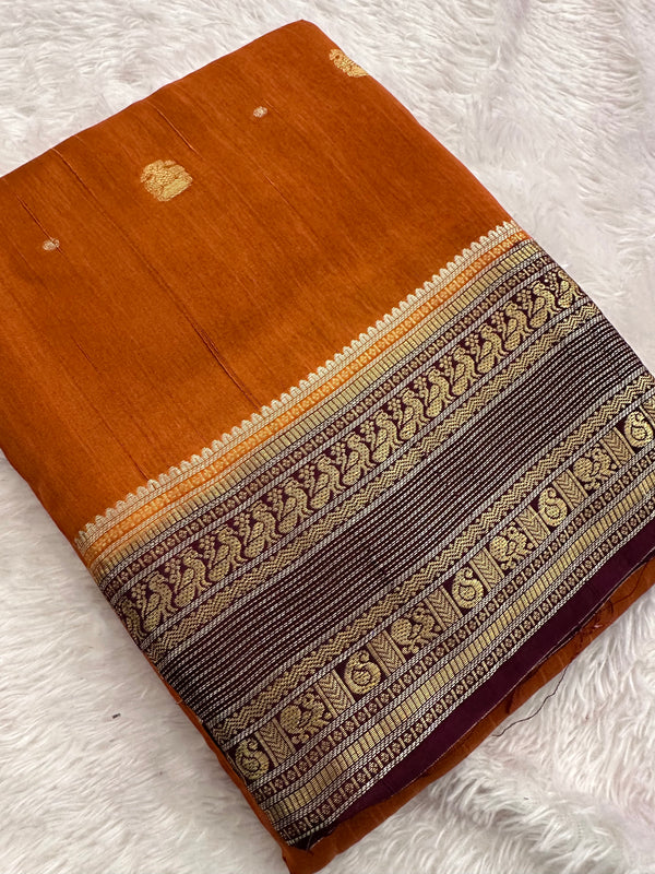 Fancy Tussar Silk Saree-JU13
