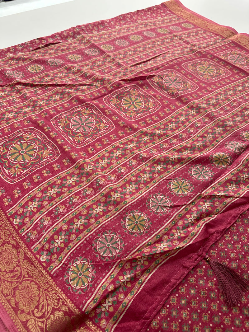 Crepe Chiffon small flower prints -AU3