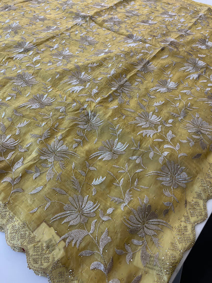 Embroidery work fancy saree