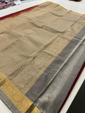 New collection in Kanchi Semi Silk sarees for Varmahalaxmi with contrast matching blouse piece-JU30