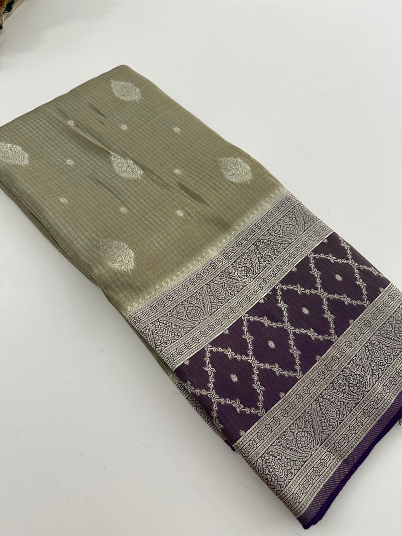 Crape Viscose Fancy Sarees-AU4