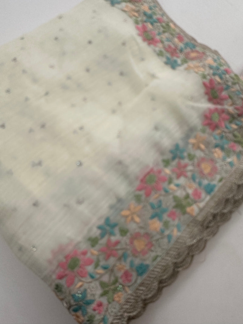 Organza Work Saree-M30