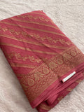 Designer Dupion Silk Saree – Baby Pink AU26