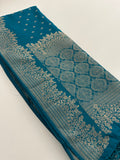Venkatagiri fancy soft Linen Cotton sarees with self blouse and fancy Border and Butties all over 🌹-AU9