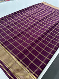 Pure Crape Mysore Silk Saree  100GSM❤️❤️-J22