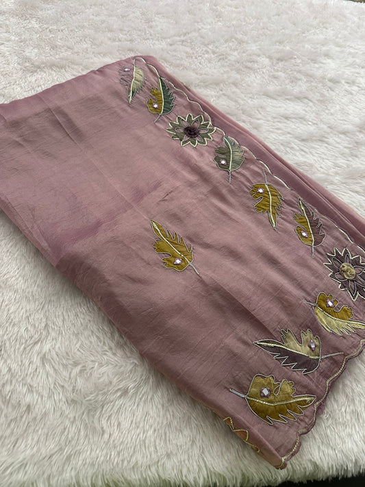 NEW PASTEL ORGANZA DESIGNER SAREE