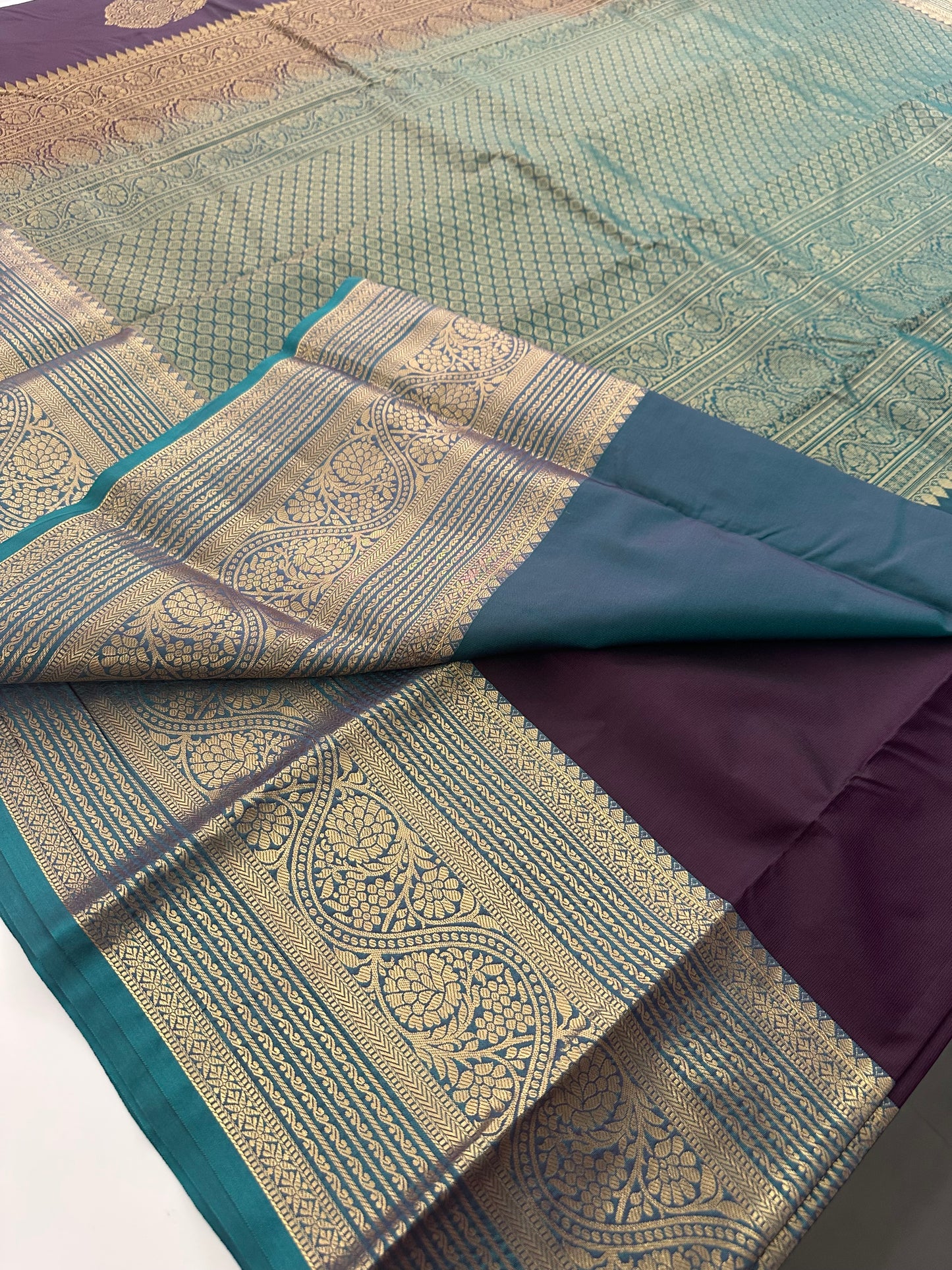 Semi Kanchi Silk Saree-JU16
