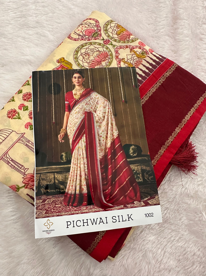 Pichwai Silk Printed-JU3