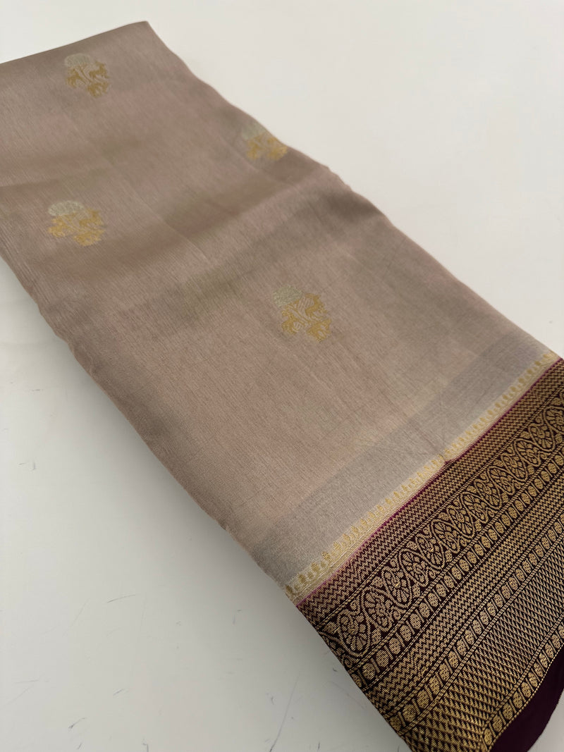 Premium Tussar Fancy Saree -AU6