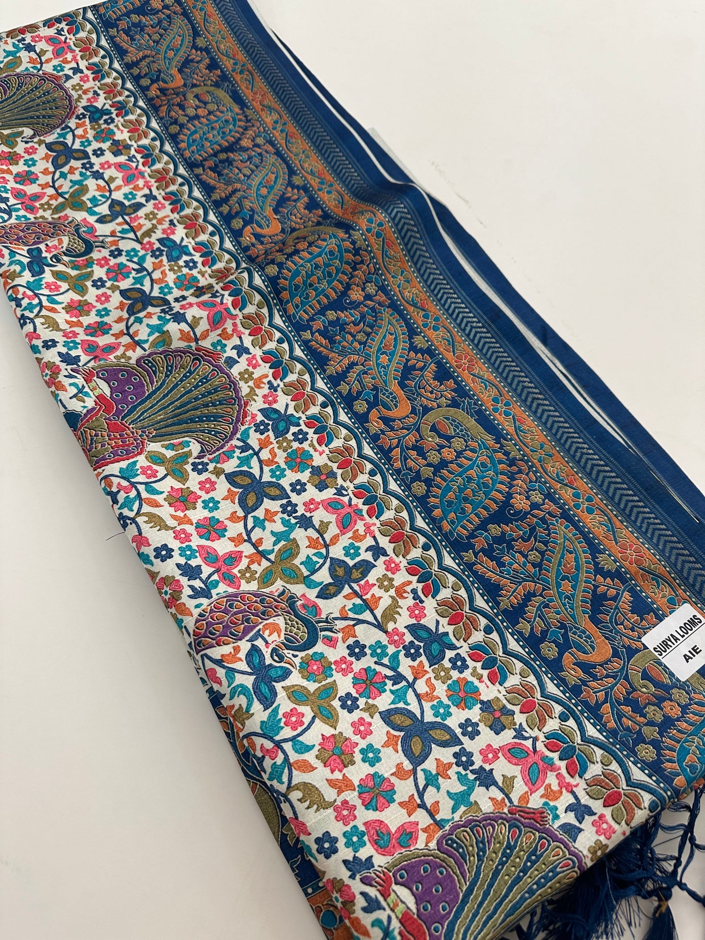 Kalamkari Tussar Printed-M26