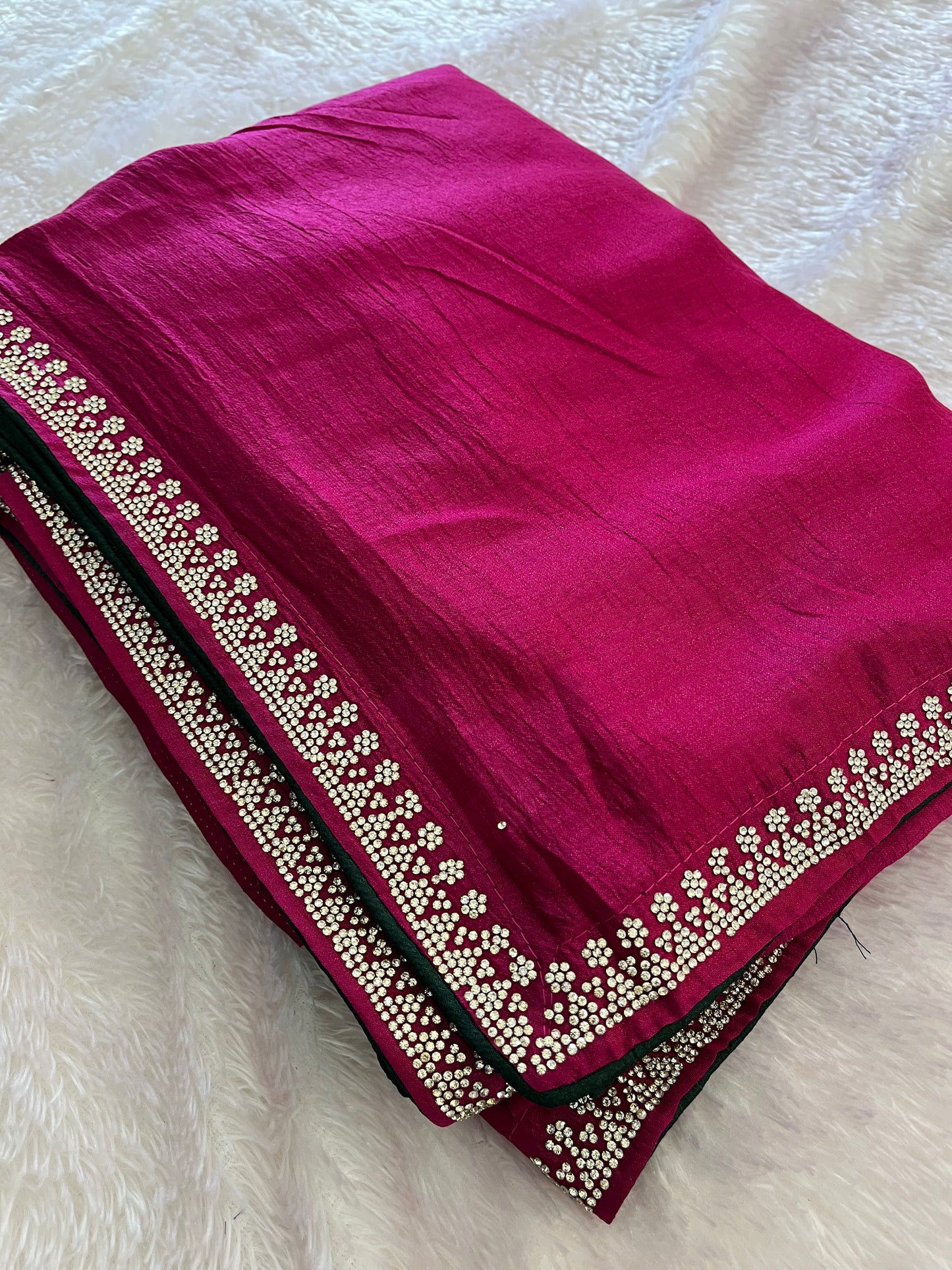 Tussar Fancy Stone Work