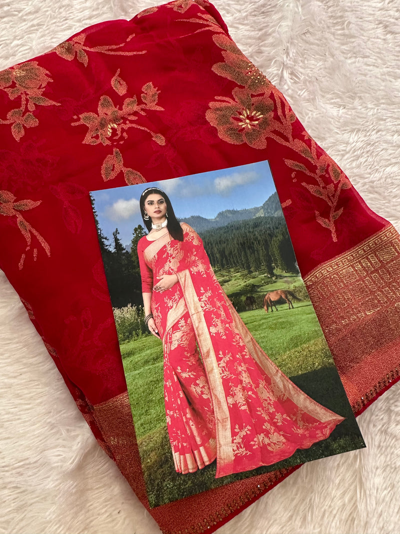 Brosso Fancy Saree New-JU3
