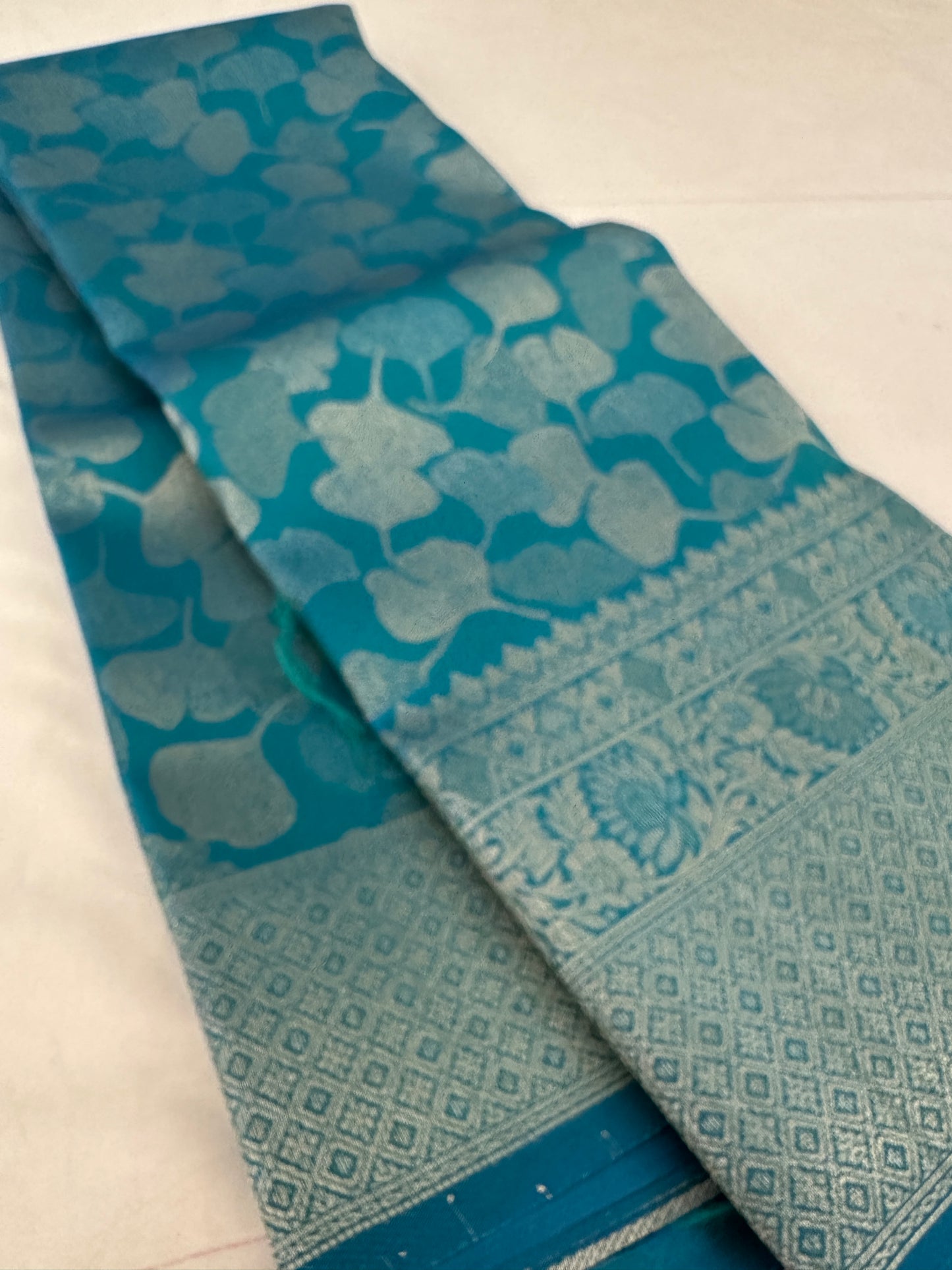 Rama Blue Soft Kanjeevaram Styles Zari Designer Saree