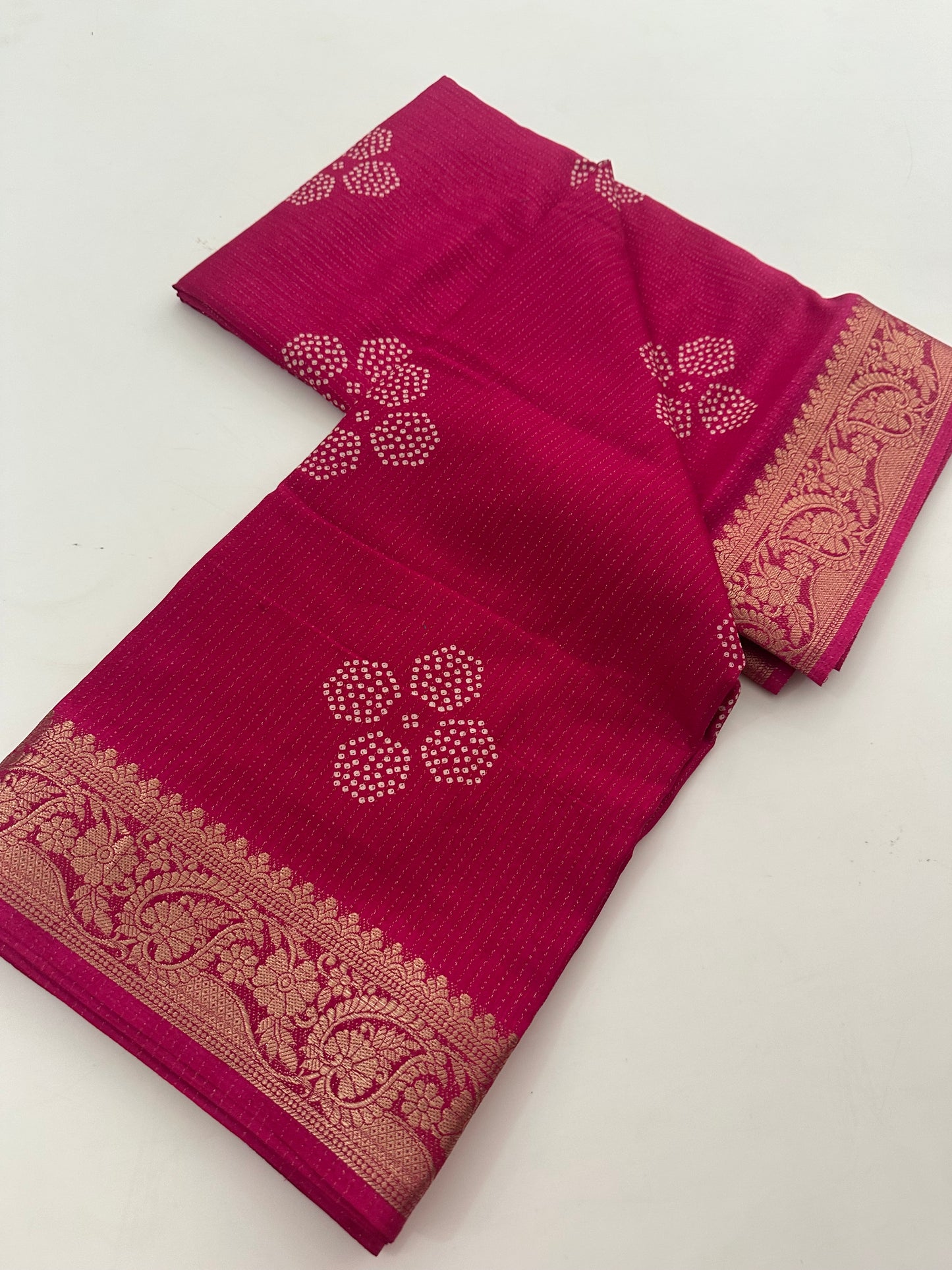 Tussar Chiffons Lines-J13