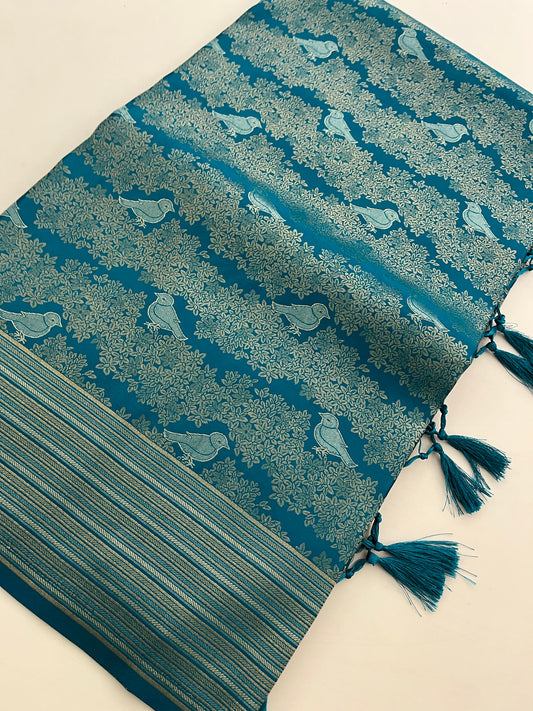 Banarasi crepe Brocade Saree