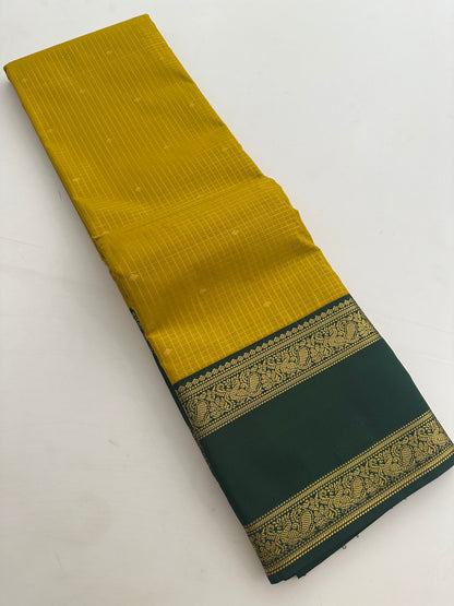 Semi Kanchi/Vegan Silk Saree-11