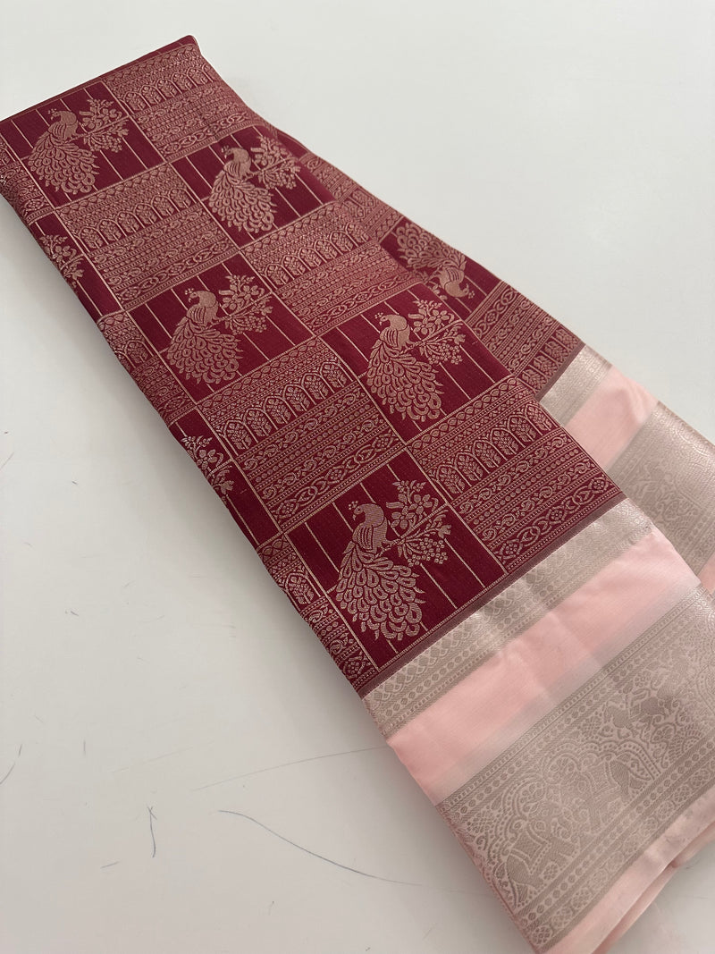 Kuttu Kanchi Tissue Semi Silk🌹-AU6