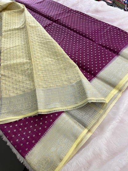 Madhubani silk contrast