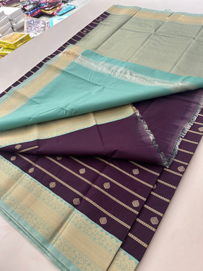 Semi Kanchi/Vegan Silk Saree-11