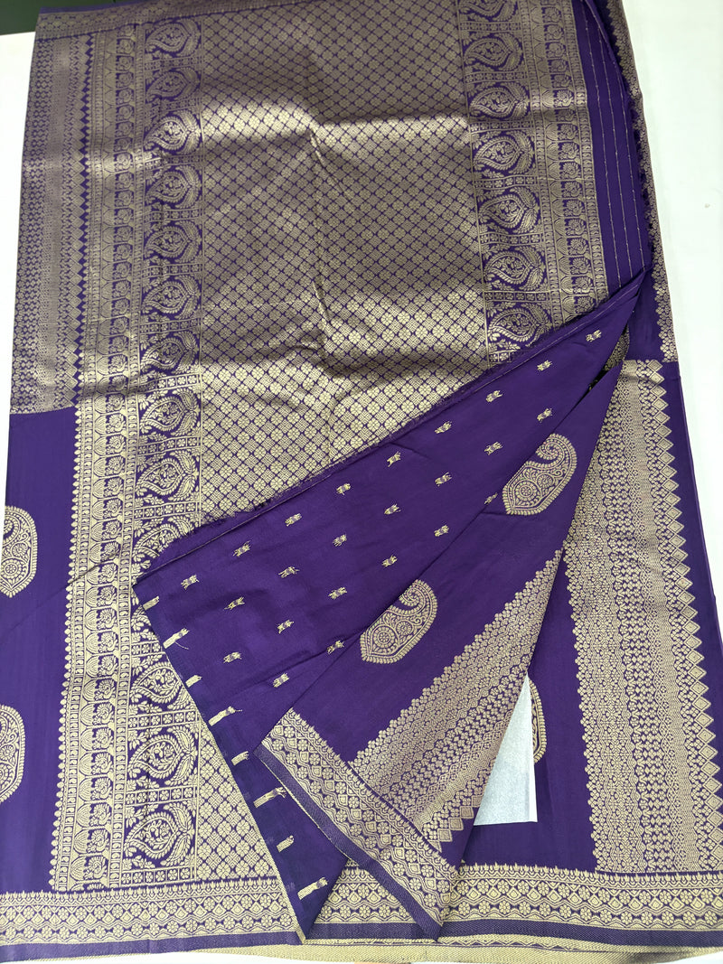 NAVY BLUE TUSSAR DESIGNER SAREE-J25