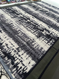 Black and White Tussar Printed Saree- JU28