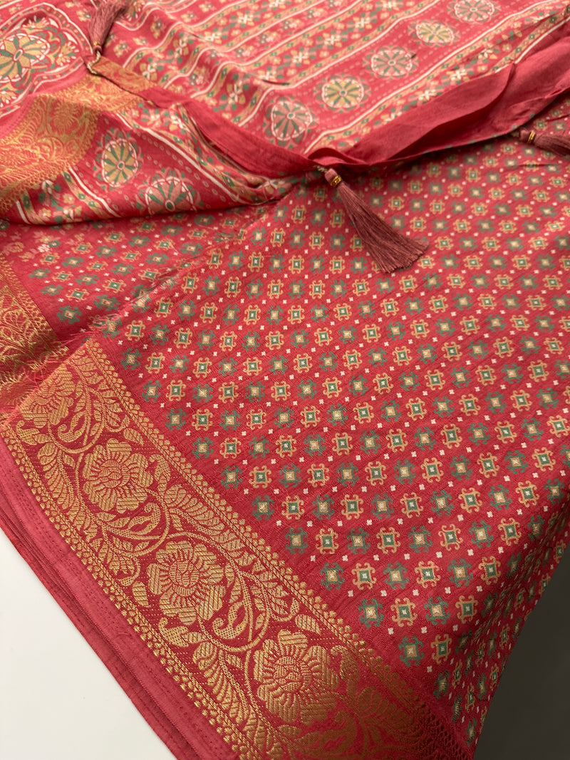 Crepe Chiffon small flower prints -AU3