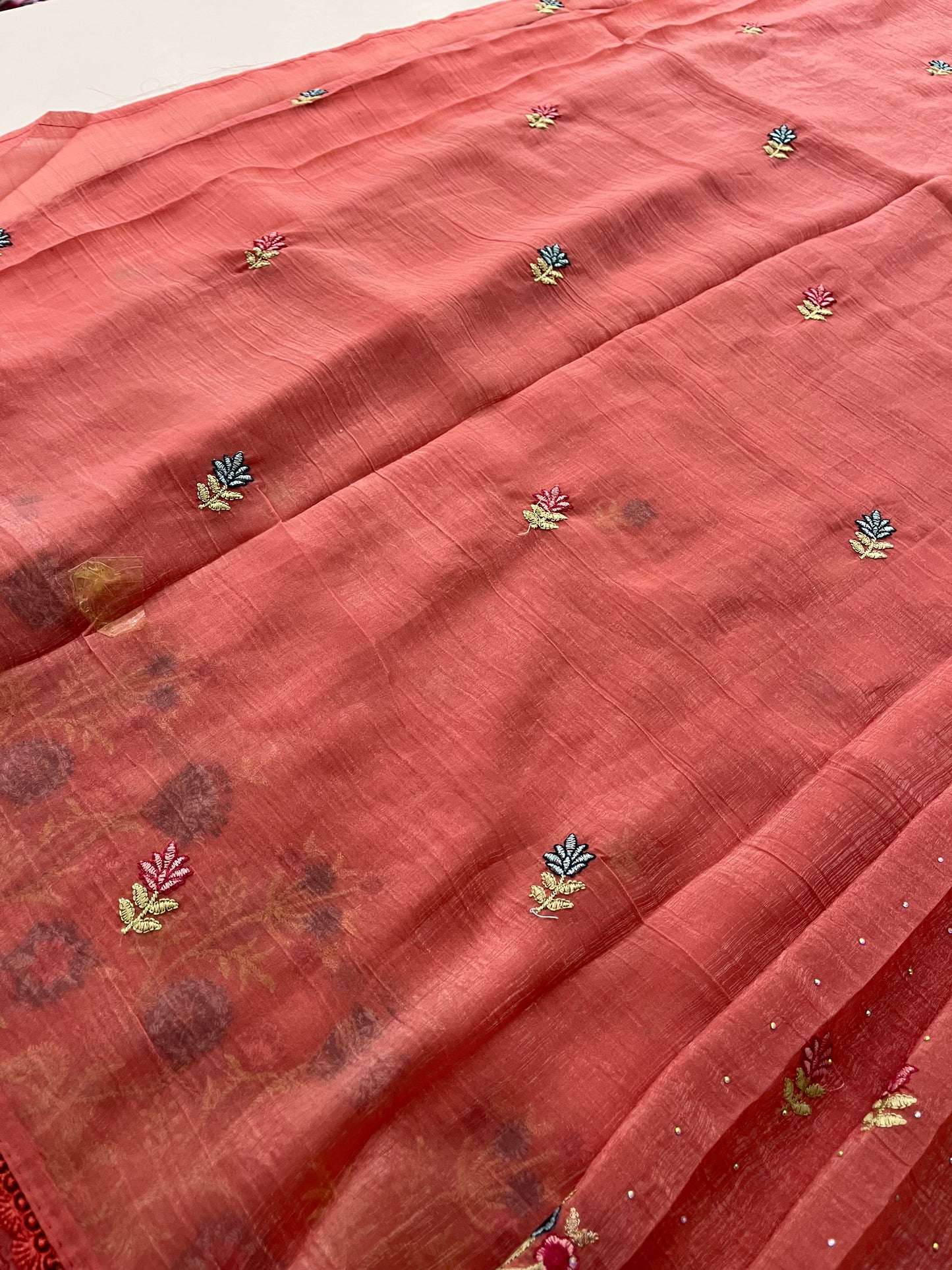 Soft organza embroidery