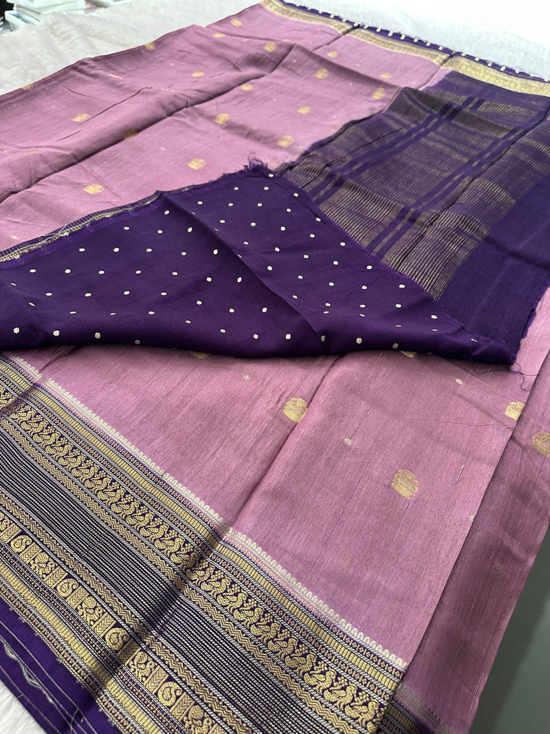Fancy Tussar Silk Saree-JU13