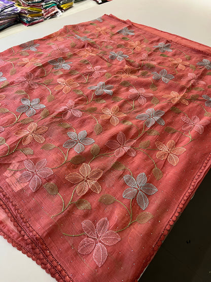 Soft organza Fancy saree