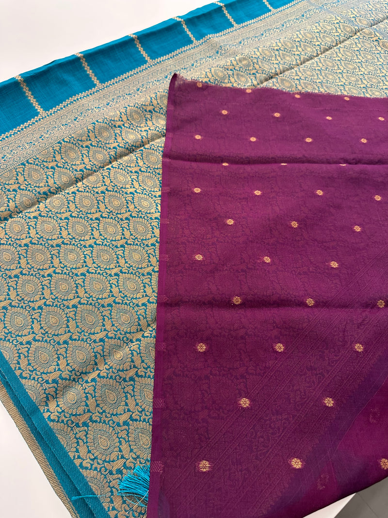 South Cotton Fancy Saree-JU28