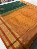 Semi Kanchi Silk Saree-JU7