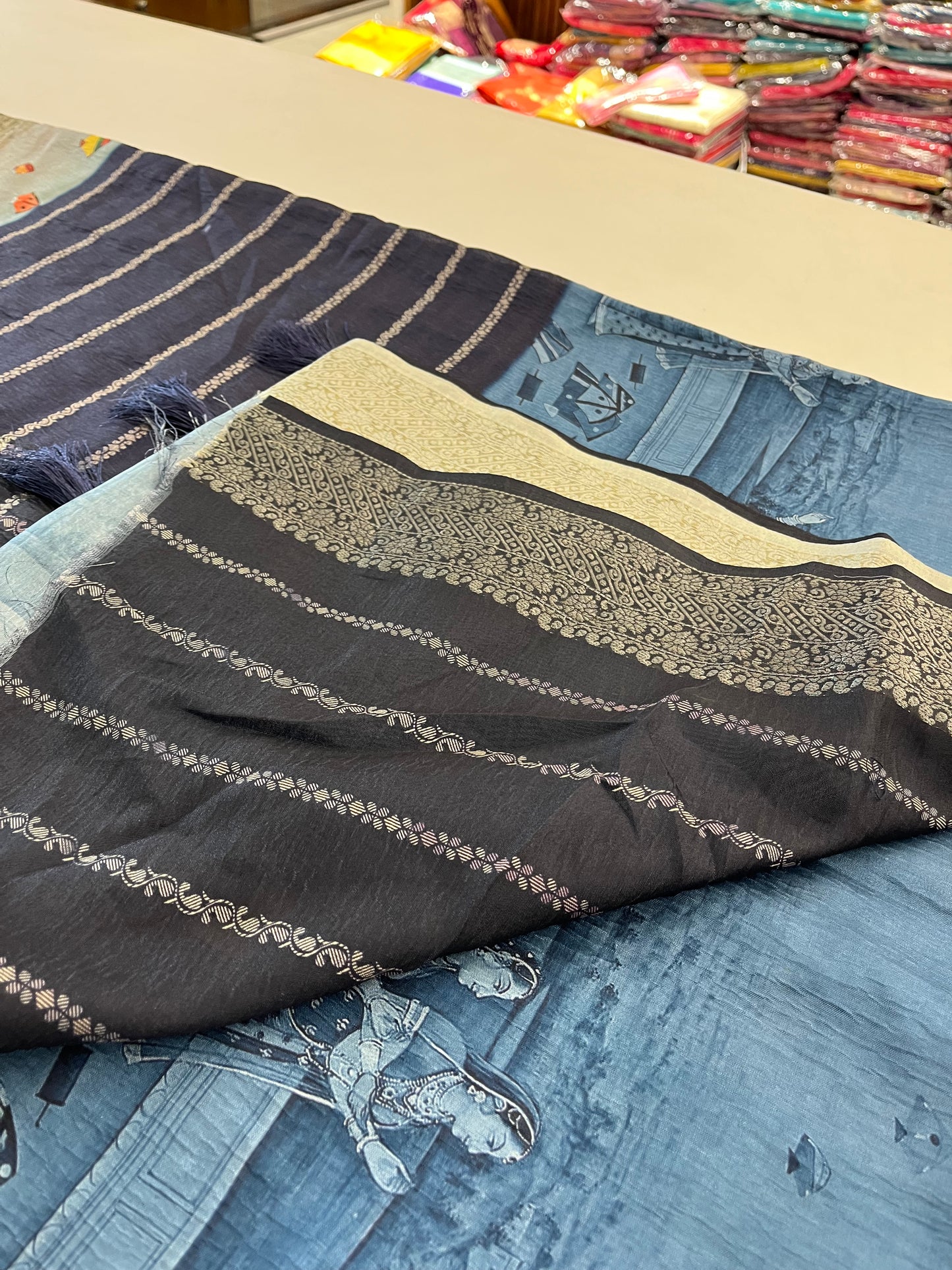 Crush Tussar  Designer