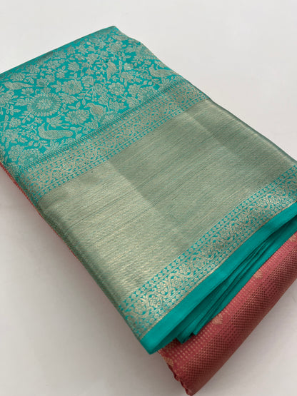 Pure Kanchipuram silk saree with silk mark certified