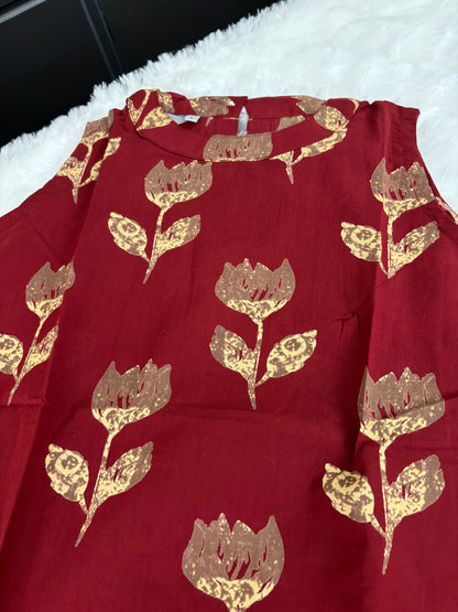 Cotton Co Ords Top & Bottom