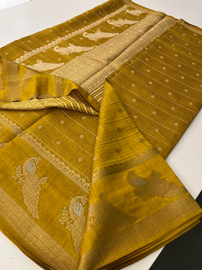 Tussar Chiffon Saree