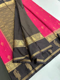 Semi Mysore Silk Saree-JU31