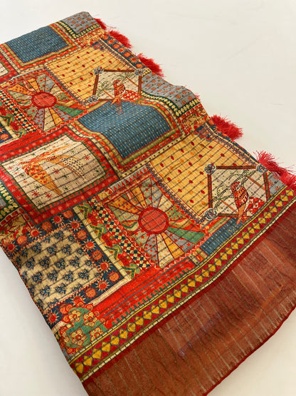 Crush Tussar Printed