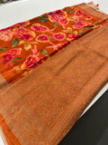 Viscose Digital Print Saree-J29