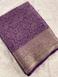 Banarsi Georgette Brocade-JU8