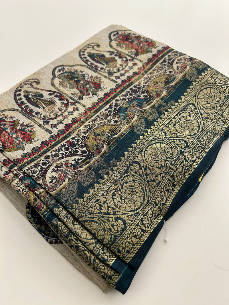 Tussar Fancy Printed -JU30