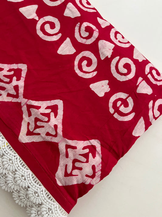Fancy Soft Cotton Saree With Extra White chikankari Blouse