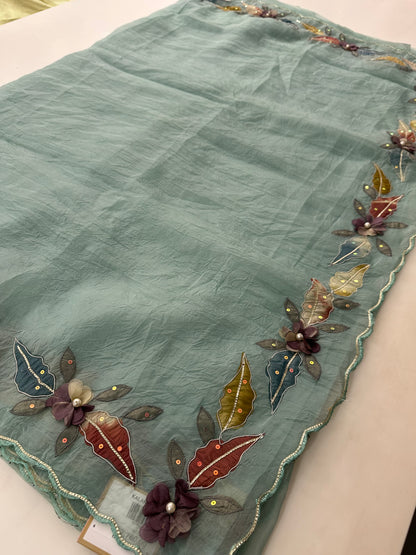 Organza Work Fancy Appliqué Work-M24