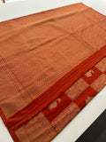 🌹Banarsi Crape Fancy Sarees On Rich Pallu Designs and Self Blouse On it. 🌹 JU27