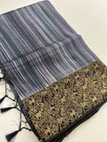 Crape Banarsi Designer Saree-JU4
