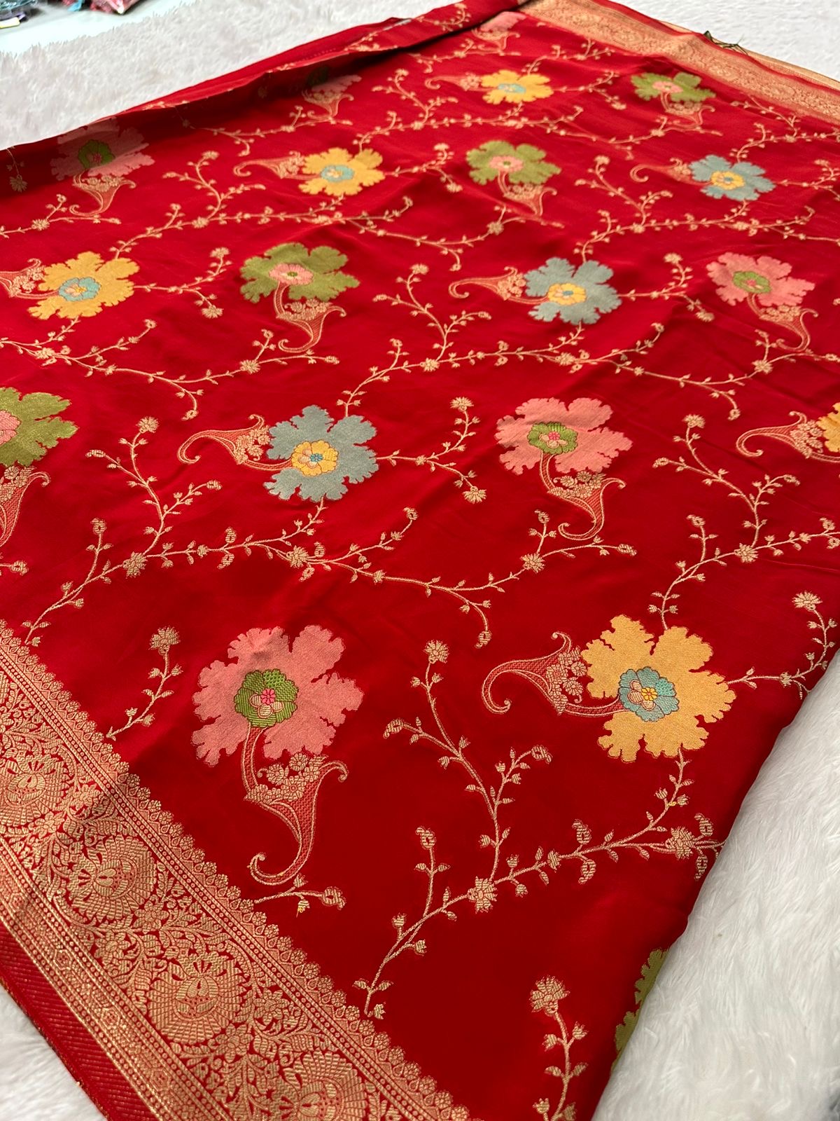 Banarasi Fancy Crape Saree -M19